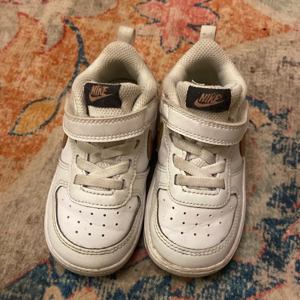 Rose Gold and White Nikes